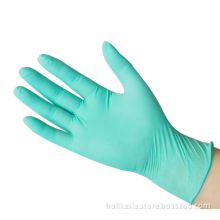 9inch Ordinary Latex Inspection Gloves Green